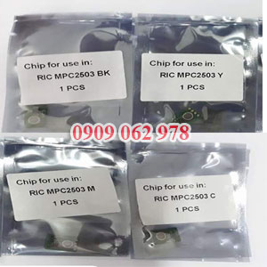 Chip mực máy photocopy Ricoh mpc4503