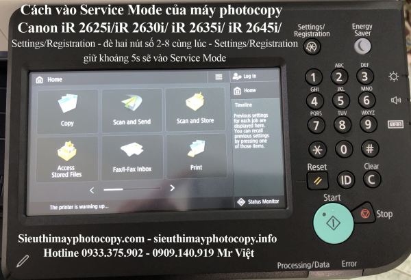 Hướng dẫn bơm mực máy photocopy Canon IR 2625i/ IR 2630i/ IR 2635i/ IR 2645i