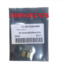 Chíp mực máy in màu  oki-c332dn-mc